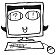 カット：PCの中のハテナちゃん