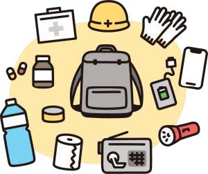 カット：防災用品のイメージ