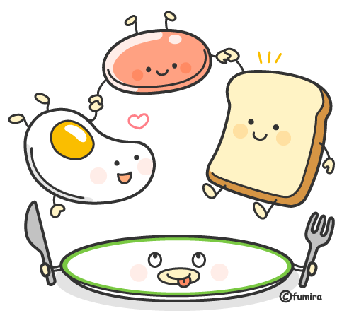 皿と食材のイメージ
