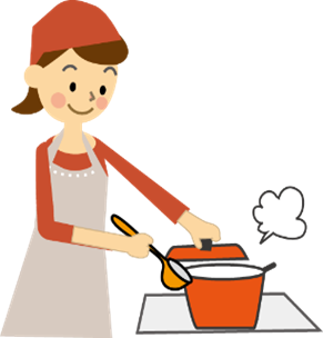 カット：料理をする女性のイメージ