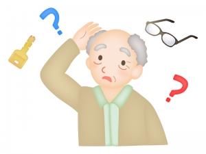 カット：認知症のおじいさんのイメージ