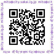 QRコード:mito@city.sakai.lg.jp