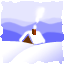 カット：雪の山小屋