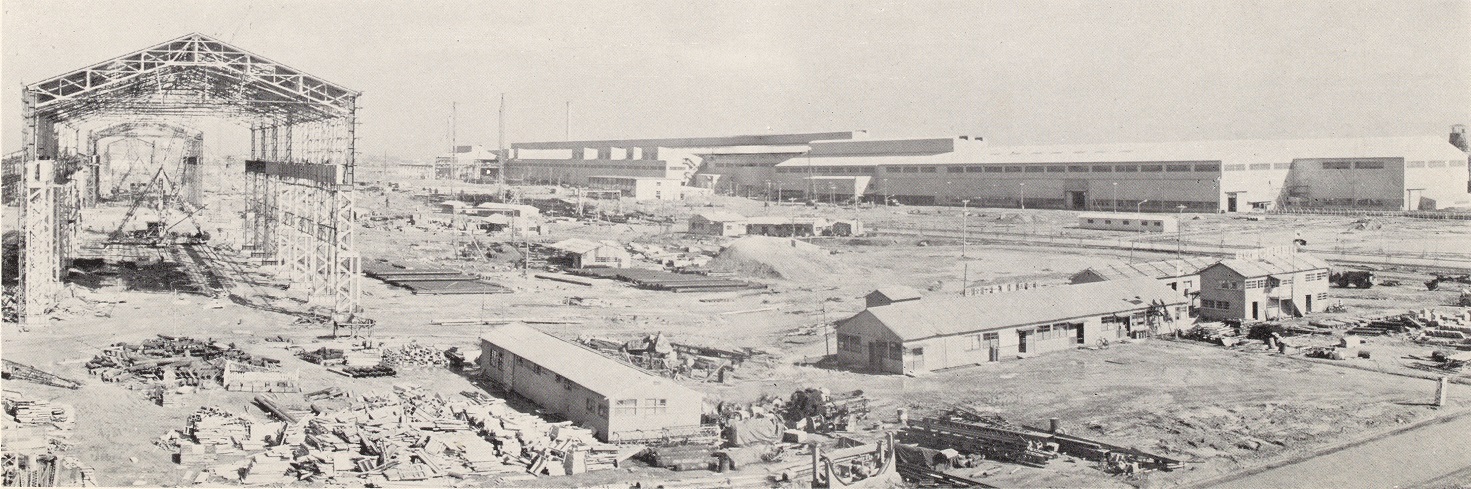 写真：『堺製鉄所建設誌』より開所当初の八幡製鉄株式会社堺製鉄所その2