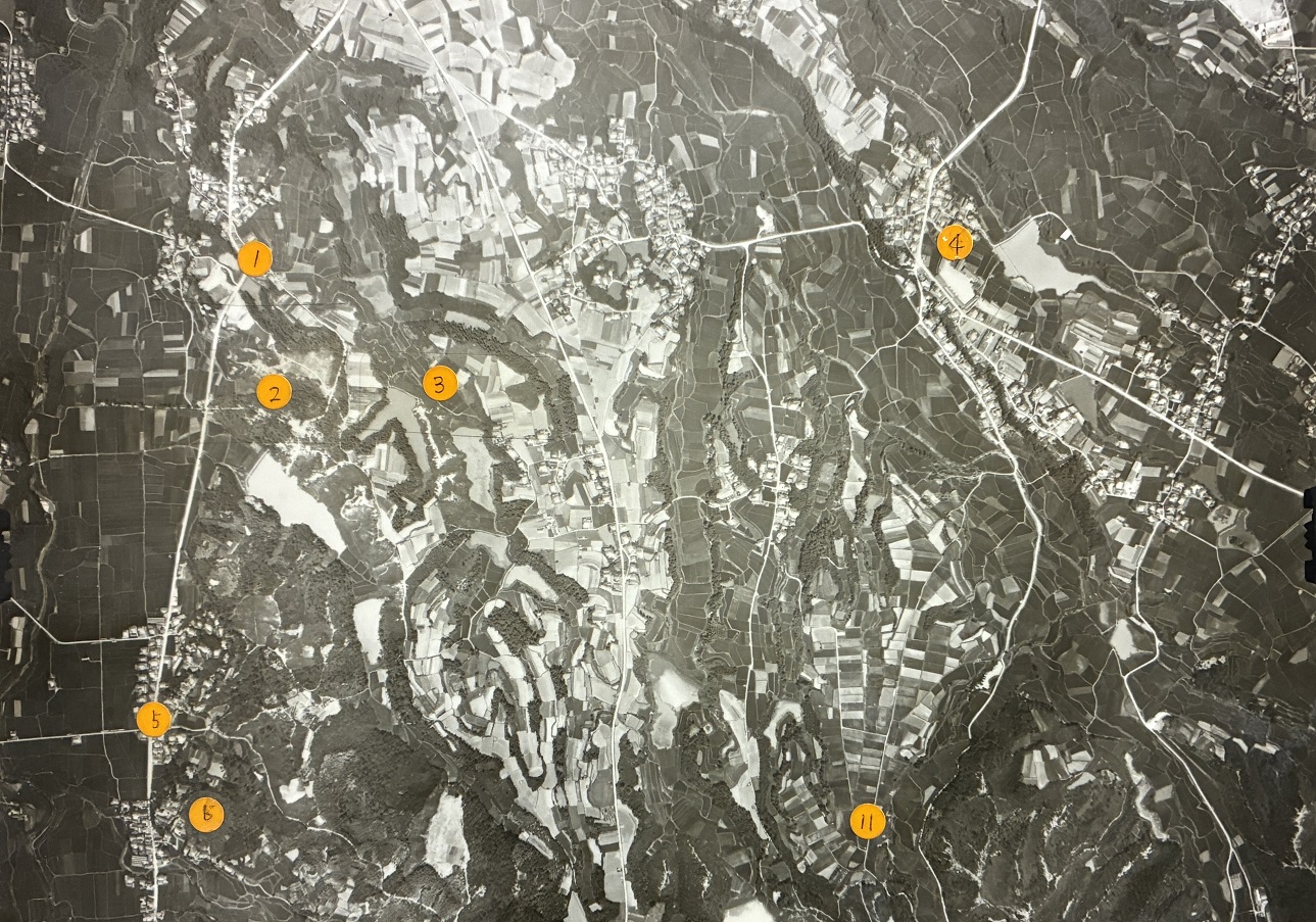 写真：『泉北ニュータウン北西部地域開発前航空写真』