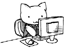 カット：PCで電子書籍を楽しむシーちゃん